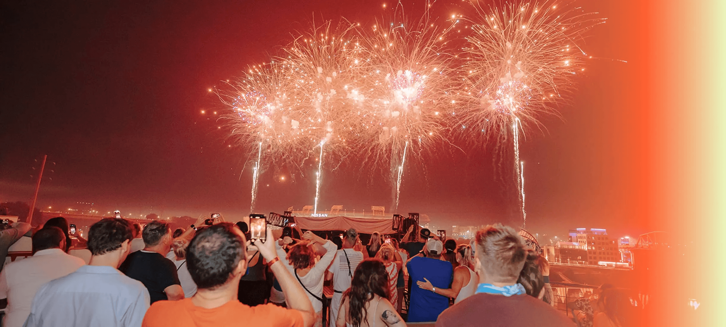 people watching fireworks
